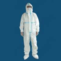 Anti virus tuta protettiva disposable coverall schutzanzug isolation gown medical suit protective clothing for hospital