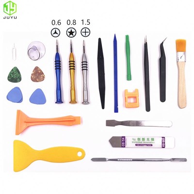 21 in 1 repair tool kits smartphone LCD screen opening pliers metal pry spudger set for mobilephone